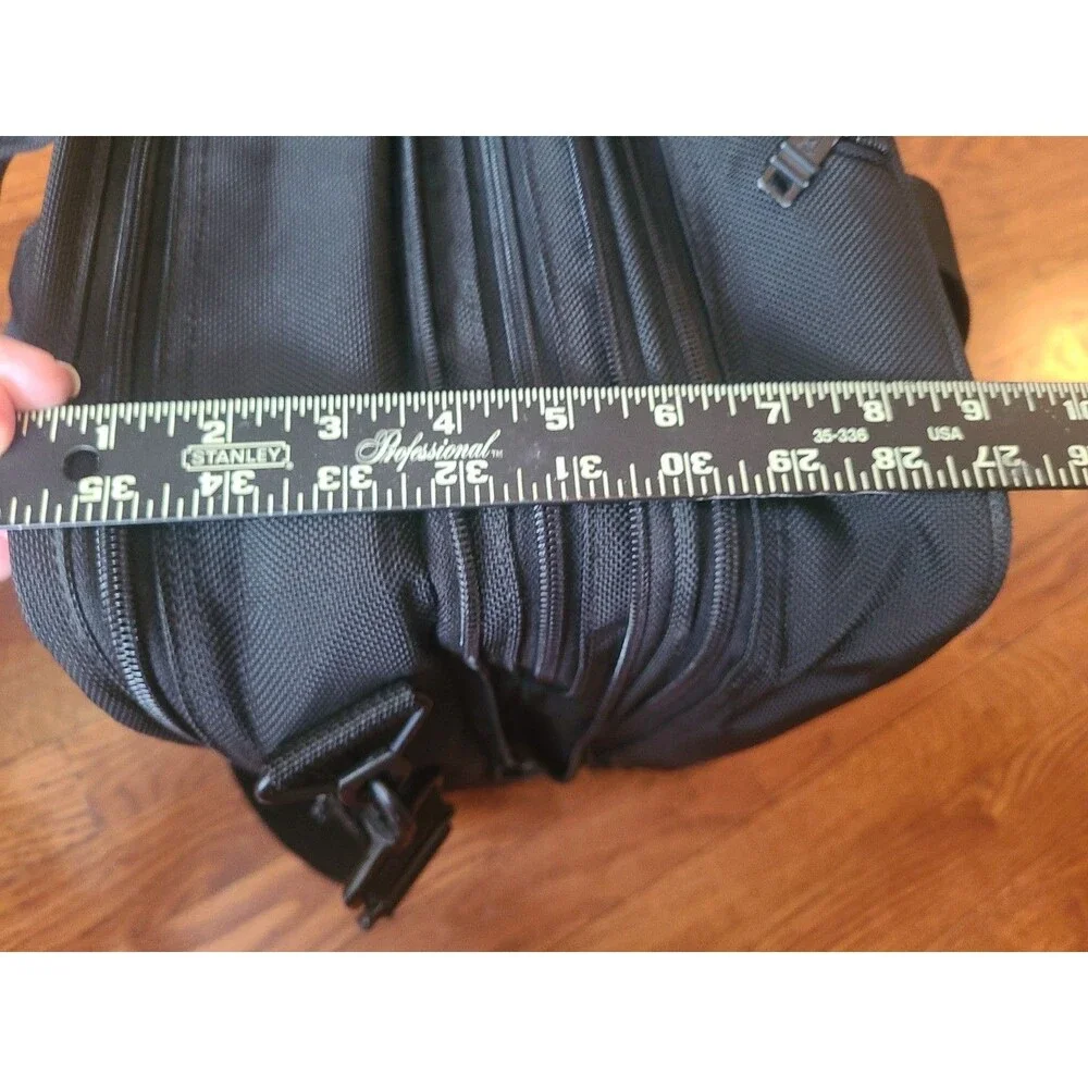 Tumi 2206D3 Black Expandable Rolling Briefcase Laptop Bag Ballistic Carry on